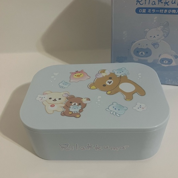 Rilakkuma Sea Life Mirrored Accessory Storage Case - Picture 2 of 11
